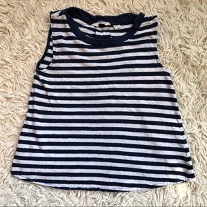 Vineyard Vines Navy and White Striped Tank Top